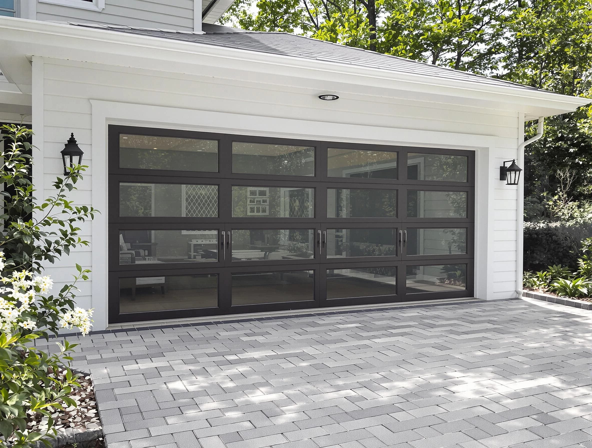 West Haven Garage Door Repair design specialist presenting custom garage door options to West Haven homeowner