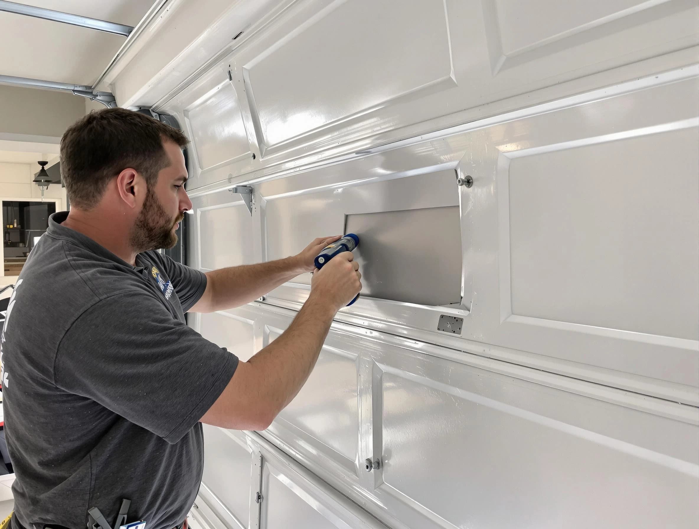 Garage door panel repair by West Haven Garage Door Repair in West Haven